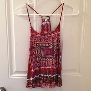 Graphic tank with vibrant colors